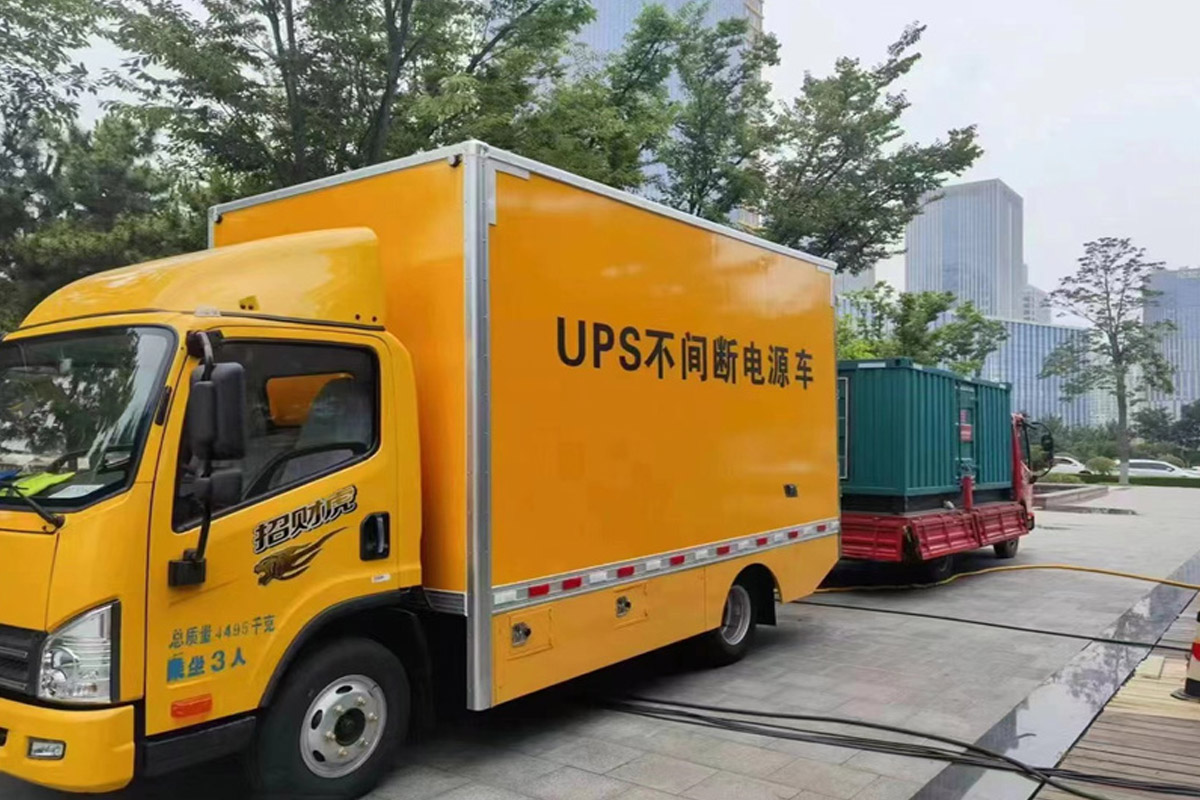 兰州发电机租赁施工现场